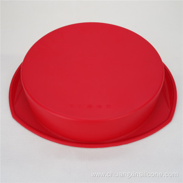 Silicone bakeware -Round cake pan with handle